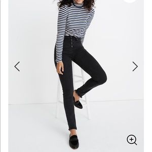 Madewell: Button front high rise skinny jeans